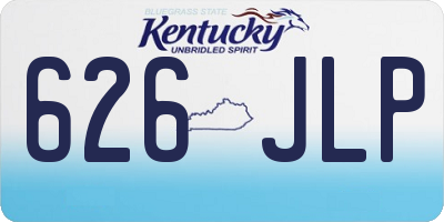 KY license plate 626JLP