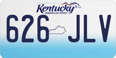 KY license plate 626JLV