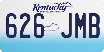 KY license plate 626JMB
