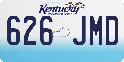 KY license plate 626JMD
