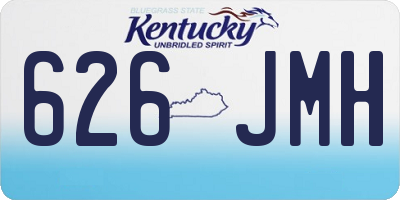 KY license plate 626JMH