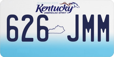 KY license plate 626JMM