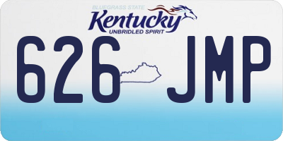KY license plate 626JMP