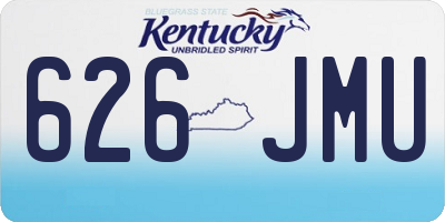 KY license plate 626JMU