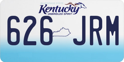 KY license plate 626JRM