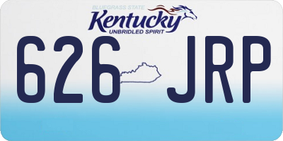 KY license plate 626JRP