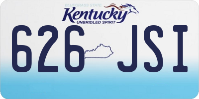 KY license plate 626JSI