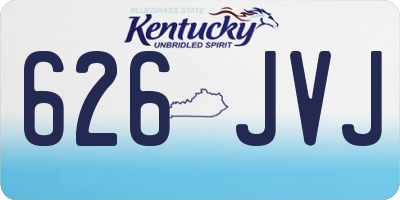 KY license plate 626JVJ
