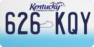 KY license plate 626KQY