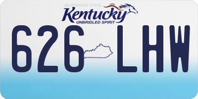 KY license plate 626LHW