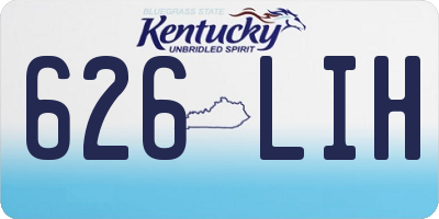 KY license plate 626LIH