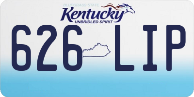 KY license plate 626LIP