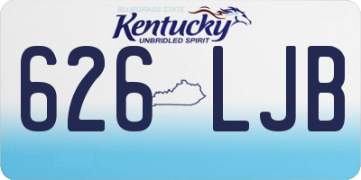 KY license plate 626LJB