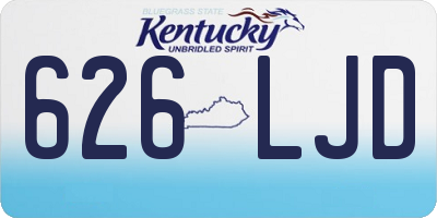 KY license plate 626LJD