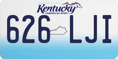 KY license plate 626LJI