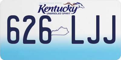 KY license plate 626LJJ