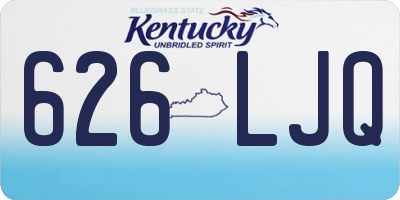 KY license plate 626LJQ