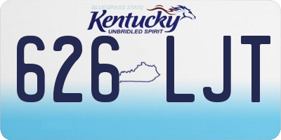 KY license plate 626LJT