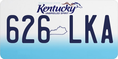 KY license plate 626LKA