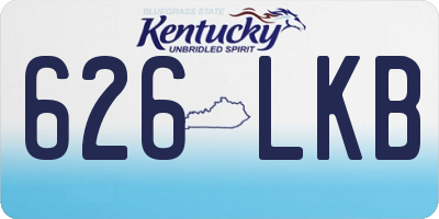 KY license plate 626LKB