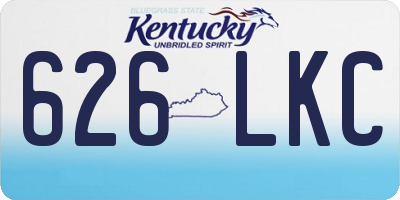 KY license plate 626LKC