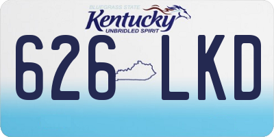 KY license plate 626LKD