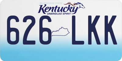 KY license plate 626LKK