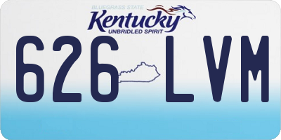 KY license plate 626LVM