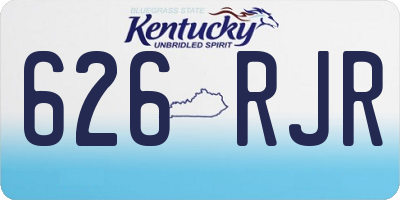 KY license plate 626RJR