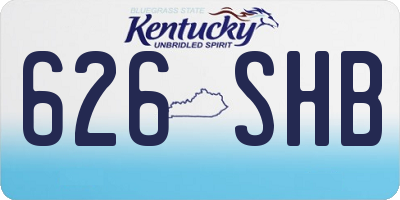 KY license plate 626SHB
