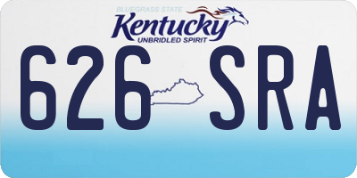 KY license plate 626SRA