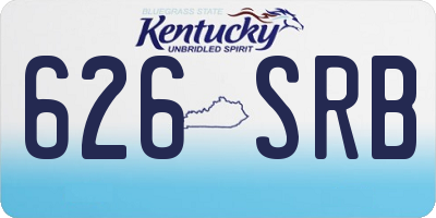 KY license plate 626SRB