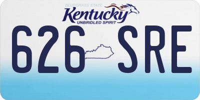 KY license plate 626SRE