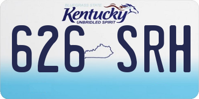 KY license plate 626SRH