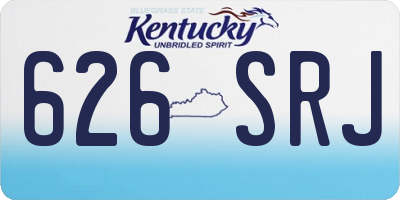 KY license plate 626SRJ