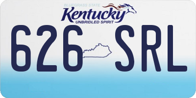 KY license plate 626SRL