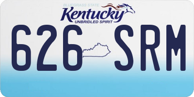 KY license plate 626SRM