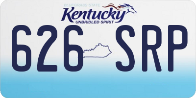 KY license plate 626SRP