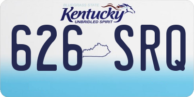 KY license plate 626SRQ
