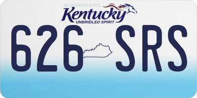 KY license plate 626SRS