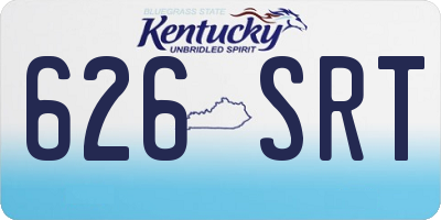 KY license plate 626SRT