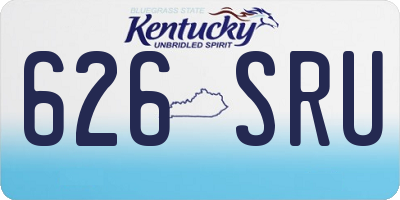KY license plate 626SRU