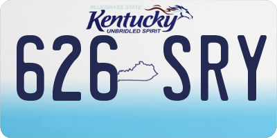 KY license plate 626SRY