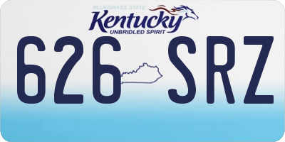 KY license plate 626SRZ