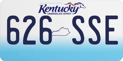 KY license plate 626SSE