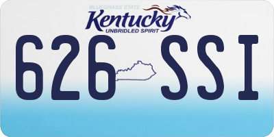 KY license plate 626SSI