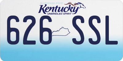 KY license plate 626SSL