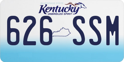KY license plate 626SSM