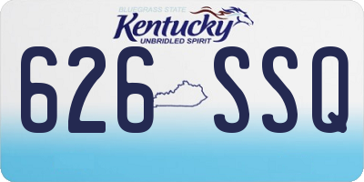 KY license plate 626SSQ