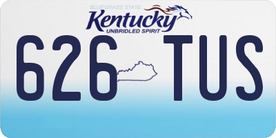KY license plate 626TUS